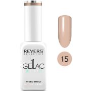 Lac de unghii Gellac 1 Step, Hybrid Effect, Non UV, Revers, 15 Nude, 10 ml
