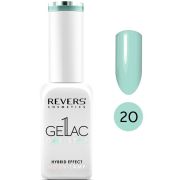 Lac de unghii Gellac 1 Step, Hybrid Effect, Non UV, Revers, 20 Green Mint, 10 ml