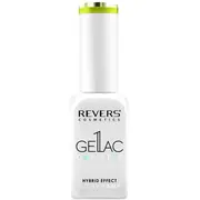 Lac de unghii Gellac 1 Step, Hybrid Effect, Non UV, Revers, 56 Galben Neon, 10 ml