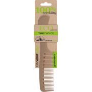 Pieptan cu maner, din fibra de cocos 100% reciclabil Top Choice 60588, 21 cm