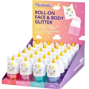 Set 24 bucati Roll-on pentru fata si corp cu sclipici Martinelia  1168C