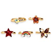 Set 5 inele asortate I'm Dreaming In Colors Martinelia MR8903B