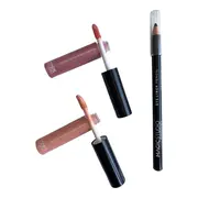 Set creion si fard lichid de pleoape Matte & Metal Magic Studio Roz 60751N1