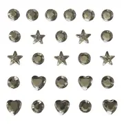 Strassuri autoadezive pentru machiaj Clear Shapes, pentru fata, corp, unghii, Chique