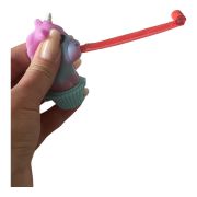 Balsam de buze cu aroma de capsuni Unicorn Tongue, pentru copii, Martinelia, 79001BLA