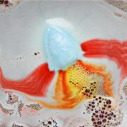Bomba efervescenta de baie pentru copii Take me to the Moon Rainbow Trail Effect, Accentra, 355871, 100g