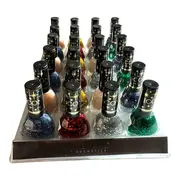 Set 24 bucati lac de unghii Icon Glitter, Revers