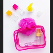 Set recipiente pentru calatorii si borseta 90001 Neon Travel, IDC Institute