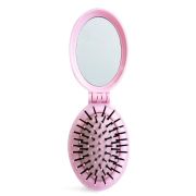 Set 24 bucati Perie pliabila cu oglinda pastel IDC Institute 18301RB