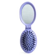 Set 24 bucati Perie pliabila cu oglinda pastel IDC Institute 18301RB