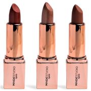Set 3 bucati Ruj de buze Rose Quartz, Magic Studio 50612, 3.5 g - nuante nude
