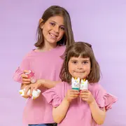 Set 2 Roll-on pentru fata si corp cu sclipici Martinelia 1168C, Roz & Turcoaz, 32g