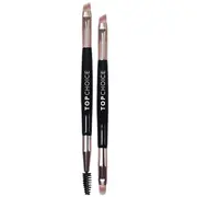 Set 2 pensule de machiaj pentru sprancene Golden Touch Duo, 38679, Top Choice