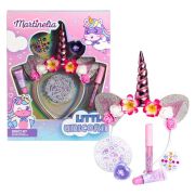 Set cosmetice si accesorii fetite, Little Unicorn 12019, Martinelia