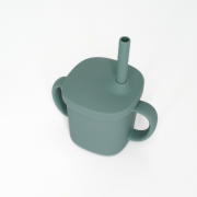 Cana cu pai si capac din silicon, Coccorito, Mint