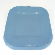 Farfurie patrata din silicon compartimentata, Coccorito, Blue