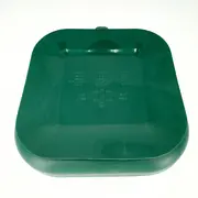 Farfurie patrata din silicon compartimentata, Coccorito, Dark Green