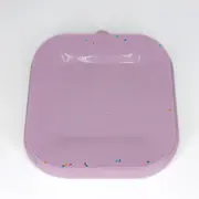 Farfurie patrata din silicon compartimentata, Coccorito, Lila