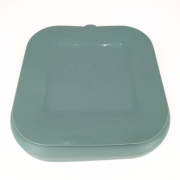 Farfurie patrata din silicon compartimentata, Coccorito, Mint