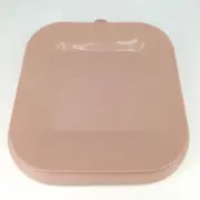 Farfurie patrata din silicon compartimentata, Coccorito, Soft Pink