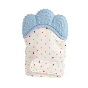 Manusa pentru dentitie din silicon, Coccorito, Bleu