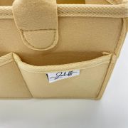 Suport pentru scutece si accesorii Zuluff, din fetru bej
