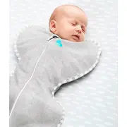 Love to Dream sac de dormit pentru infasat Swaddle Up, gri, Nou-nascut, 2,2-3,8kg, 1 TOG