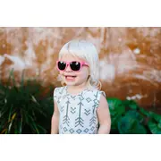 Ochelari de soare copii, ultraflexibili,  Babiators, Think Pink, lentile fumurii, 0-2 ani