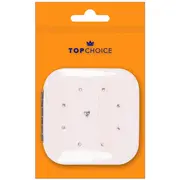Oglinda compacta patrata, cu 11 cristale de zirconiu si inchidere magnetica, Top Choice 85673