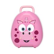 Olita portabila cu capac si maner My Carry Potty, Dragon roz