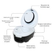 Olita portabila cu capac si maner My Carry Potty, Vacuta