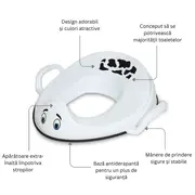 Reductor cu manere pentru toaleta, My Trainer Seat, Vacuta