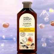 Sampon Herbal, cu Extract de Galbenus de Ou, Salon Professional, pentru par uscat si tern, Venita, 500ml