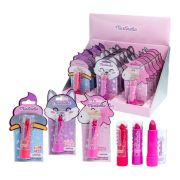 Set 18 bucati ruj de buze pentru fetite Juicy World 35077, Martinelia 4g