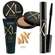 Set ingrijire ten pudra, fond de ten si mascara XL, Revers Peach