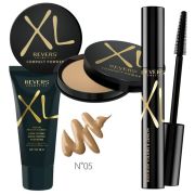 Set ingrijire ten pudra, fond de ten si mascara XL, Revers