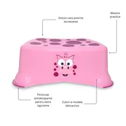 Treapta inaltatoare pentru copii, My Step Stool, Dragon roz