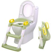 Reductor toaleta cu scara chipolino skippy green hubstpsk0242gr