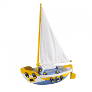 Jucarie de construit mic-o-mic 3D Barca cu vele 089.072, 22 cm