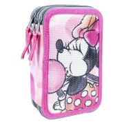 Penar echipat Minnie Mouse cu 3 compartimente, 42 piese