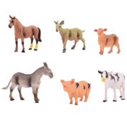 Set 6 figurine din cauciuc - Animale domestice