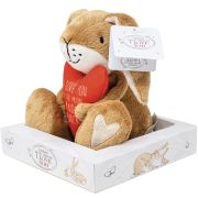 Jucarie din plus GHMILY - iepuras cu inima, 13 cm