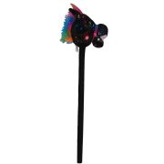 Bat de calarit cu sunete, Unicorn negru, 75 cm