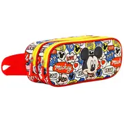 Penar 3D Mickey Mouse Yeah cu 2 compartimente, 22x9.5x8 cm