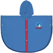 Pelerina de ploaie tip poncho, Sonic, Albastru, 3 - 4 ani