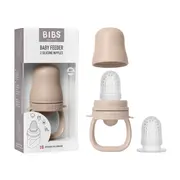 Bibs - dispozitiv de hranire baby feeder cu 2 tetine din silicon, blush bbb4350244