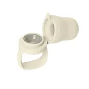 Bibs - dispozitiv de hranire baby feeder cu 2 tetine din silicon, ivory bbb4350216