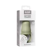 Bibs - dispozitiv de hranire baby feeder cu 2 tetine din silicon, sage bbb4350250