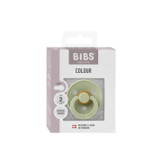 Bibs - suzeta colour latex, tetina rotunda, 6+ luni, ambalaj premium-sage bbb2002000250