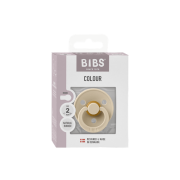 Bibs - suzeta colour latex, tetina rotunda, 6+ luni, ambalaj premium-vanilla bbb2002000245